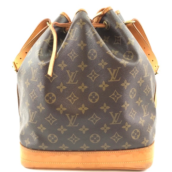 Bucket  Brown Coated Canvas Shoulder Bag - Picture 2 of 8